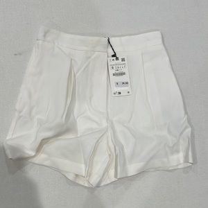 Zara women’s white shorts.  Brand new.  Tags attached